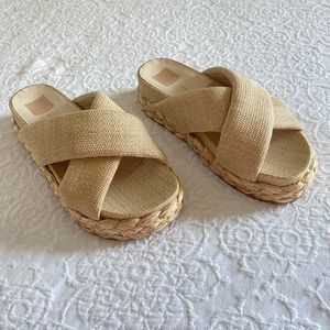 DOLCE VITA BLUME RAFFIA SANDAL Size 8.5